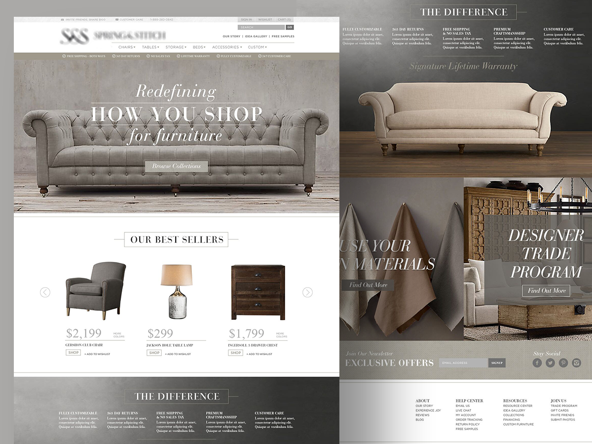 Hi End Furniture E Commerce Website By Shakil Ali On Dribbble