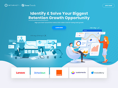 Saas Landing page for product growth