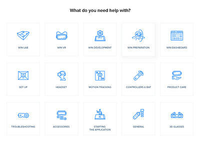 Icon set for Winreality.io