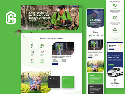 GreenArmy Landing Page Design