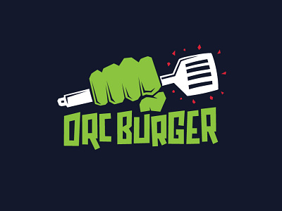 Orc Burger burger logo restaurant