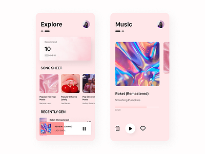 Music player UI clean ios music music app music player player ui