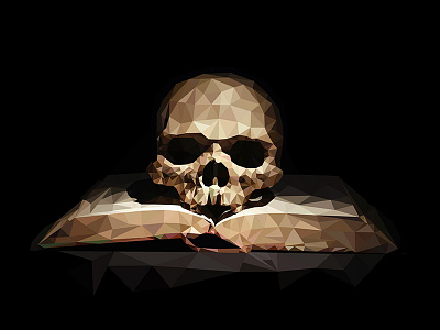 "Memento Mori" low poly illustration