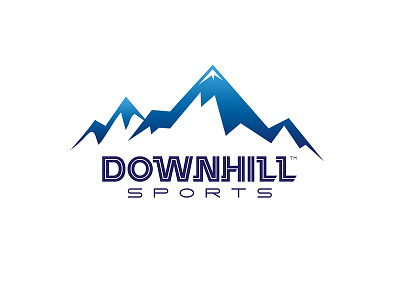 Downhill sports Logo artdirection design illustration logo logodesign sport typography