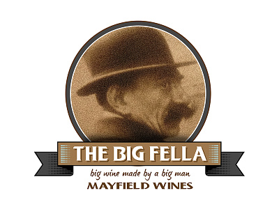 The Big Fella Logo artdirection design illustration logo logodesign logotype logotypedesign portrait typography wine