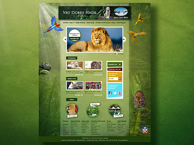 Belgrade zoo website homepage