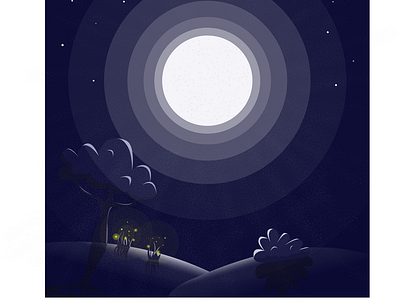moon flat icon illustration vector
