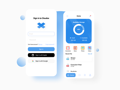 Cloud Storage Apps design app mobile illustration mobile app design mobile design mobile ui ui design uidesign ux design uxdesign