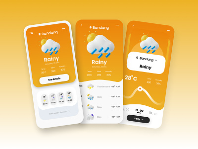 Weather Apps - Morning mode app clean design design app mobile mobile mobile app mobile app design mobile design mobile ui ui ui design uidesign ux design uxdesign weather weather app weather widget