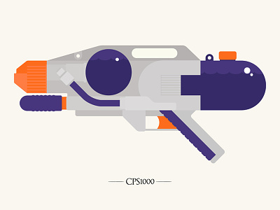 CPS1000 illustration supersoaker vector