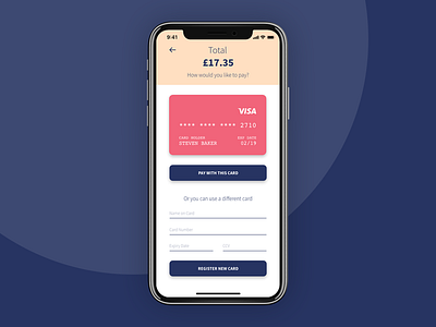 Daily UI #002 – Credit Card Checkout