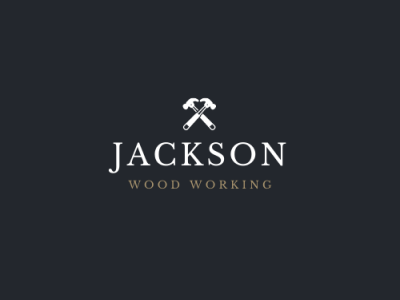 Jackson wood working logo clean logo illustration logo logo design branding logo ideas logodesign logotype woodworking