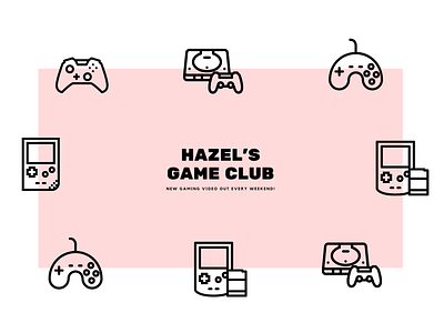 Hazel's Game club twitch twitch.tv youtube banner