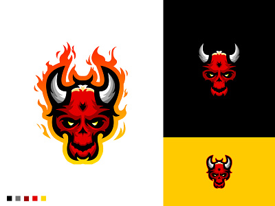 Demon gaming logo design