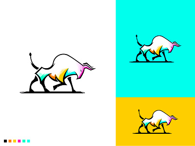 Bull logo design design illustration logo logo design logodesign logotype minimal simple simple logo vector