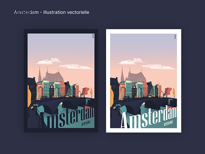 Amsterdam - Vector Illustration