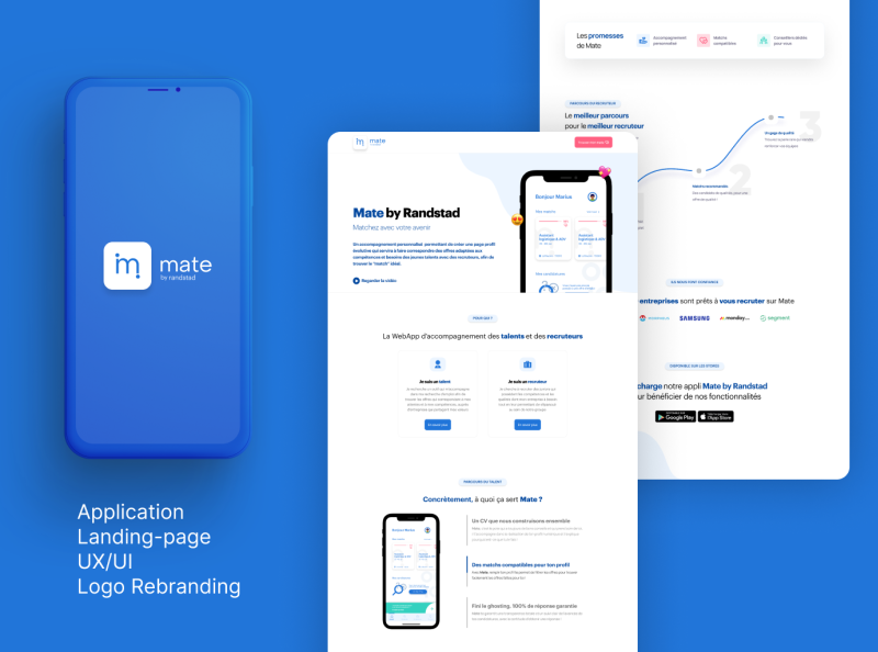 Mate Landingpage UX/UI by Baptiste Beaudouin on Dribbble