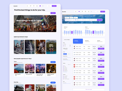 Travel Booking Web Design (Inspiration & Flight booking) branding design graphic design typography ui ux