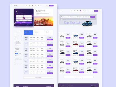 Travel Booking Web Design (Train & Car Rental) branding design graphic design ui ux