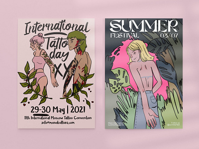 Posters for summer festivals