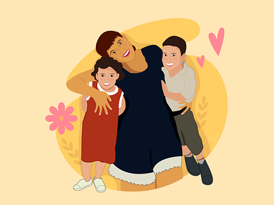 Mother´s Day avatar icons comic design icon illustration