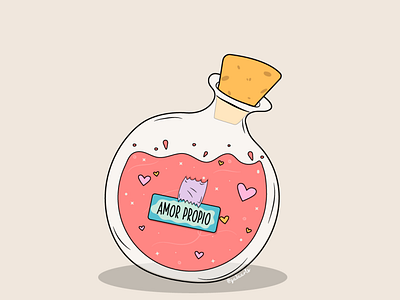 Self Love Potion avatar icons comic design icon illustration vector