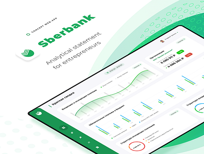 Sberbank – Analytical Statement (Concept Design) concept dashboard sberbank user interface