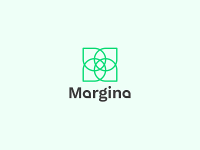 Margina | A flower shop logo branding concept design flower graphic design graphicdesign icon illustration logo logotype minimal minimalistic shop simple logo