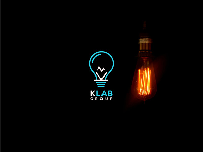 KLAB | Electrical Company branding bulb design electrical company electricity graphic design graphicdesign illustration light logo logotype minimal minimalistic simple logo tubelight