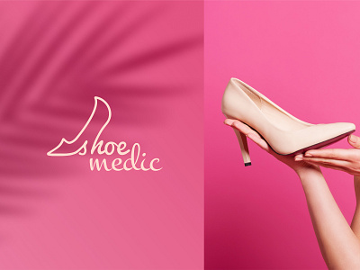 Female Shoe Company Logo ballet flats boot branding child chuck taylor cute female footwear girl graphic design high tops ladies lady lita logo luxury pink shoe shoelaces simple logo