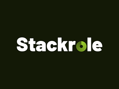 Stackrole Logo branding design flat logo
