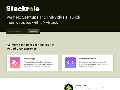 Stackrole Website Design
