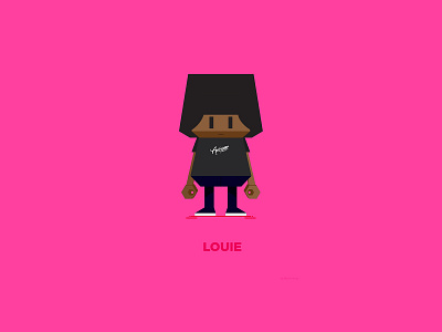 Louie illustration vector