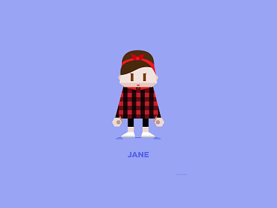 Jane illustration vector