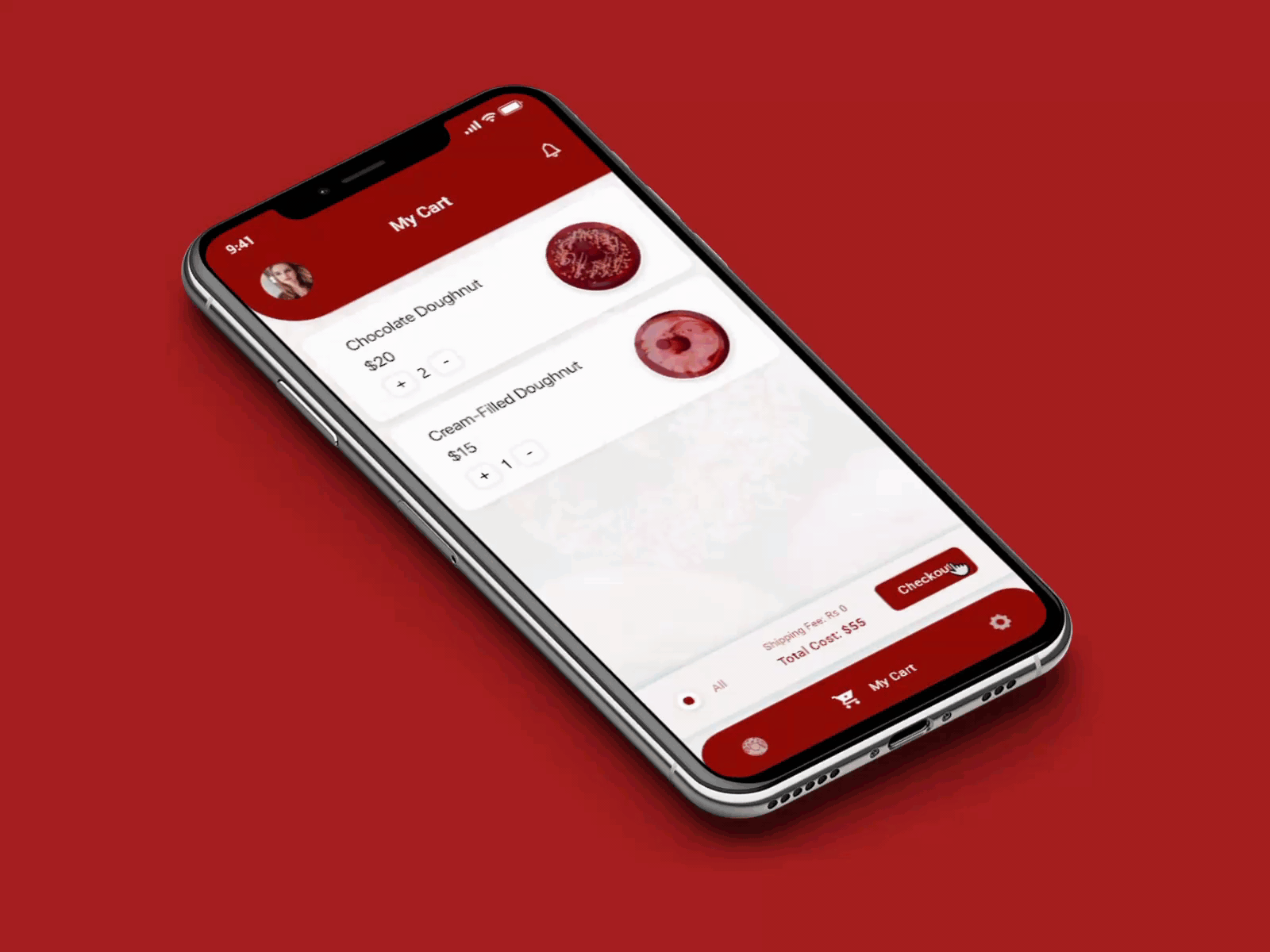 Online Doughnut Ordering App UI/UX Design adobe photoshop adobexd animation appmockup aroonanim dribblenepal dribbleshot foodordering graphicdesign microinteraction onlineapp onlinefoodapp prototype uidesign uiux uiuxdesign