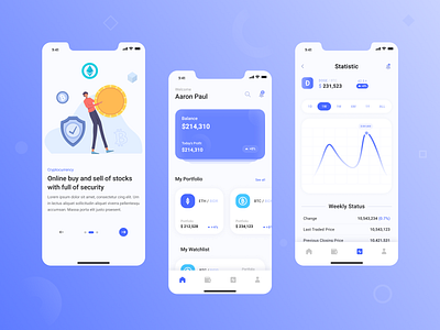 Digital Cryptocurrency App Concept adobexd appscreen bitcoinapp cryptocurrency digitalcurrency figma graphicsdesign mobiledesign mockup uidesign uiux