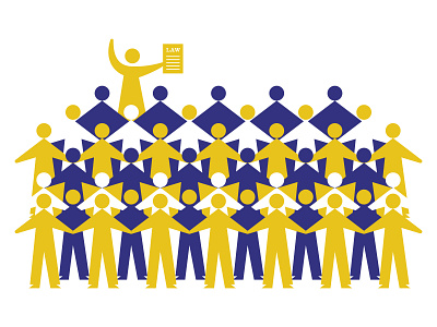 We the People ashi democracy election illustration infographic kobiri law magazine people stand together vote