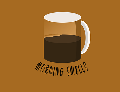 Morning Smells brown coffee illustrator morning smells
