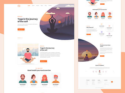 Yoga Landing Page Design