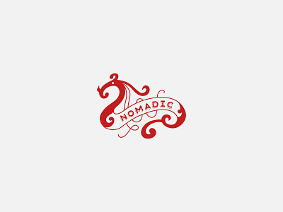 Nomadic Supper Club branding dragon logo nomad supper club