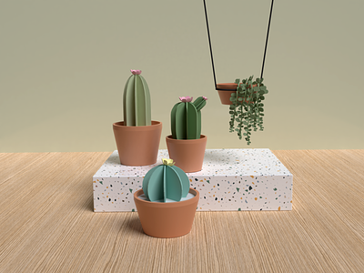 3D Cactus 3d 3d illustration blender blender3d cacti cactus illustration textures