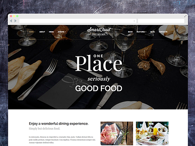 Restaurant WordPress Theme bar bistro cafe debut restaurant website wordpress
