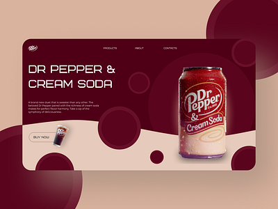 DR PEPPER concept concept design web