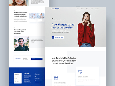 Dental Website Landing Page Design