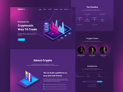 Crypto Currency Website Design