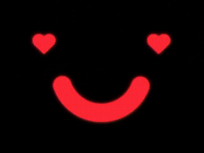 ♥u♥ animated ending geometric gif happy heart love motion smile valentine vector