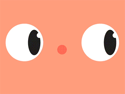 (⊙_⊙) cat eyes gif glitch loop tick tock