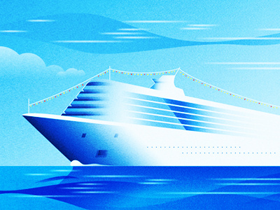 Cruising cruise illustration sea ship