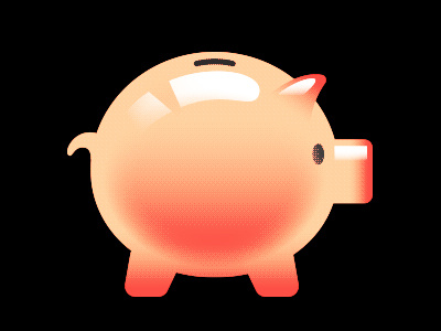 Piggy illustration pig piggy bank