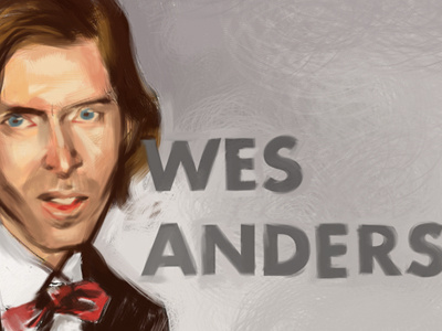 mo' Wes anderson digital painting type wes